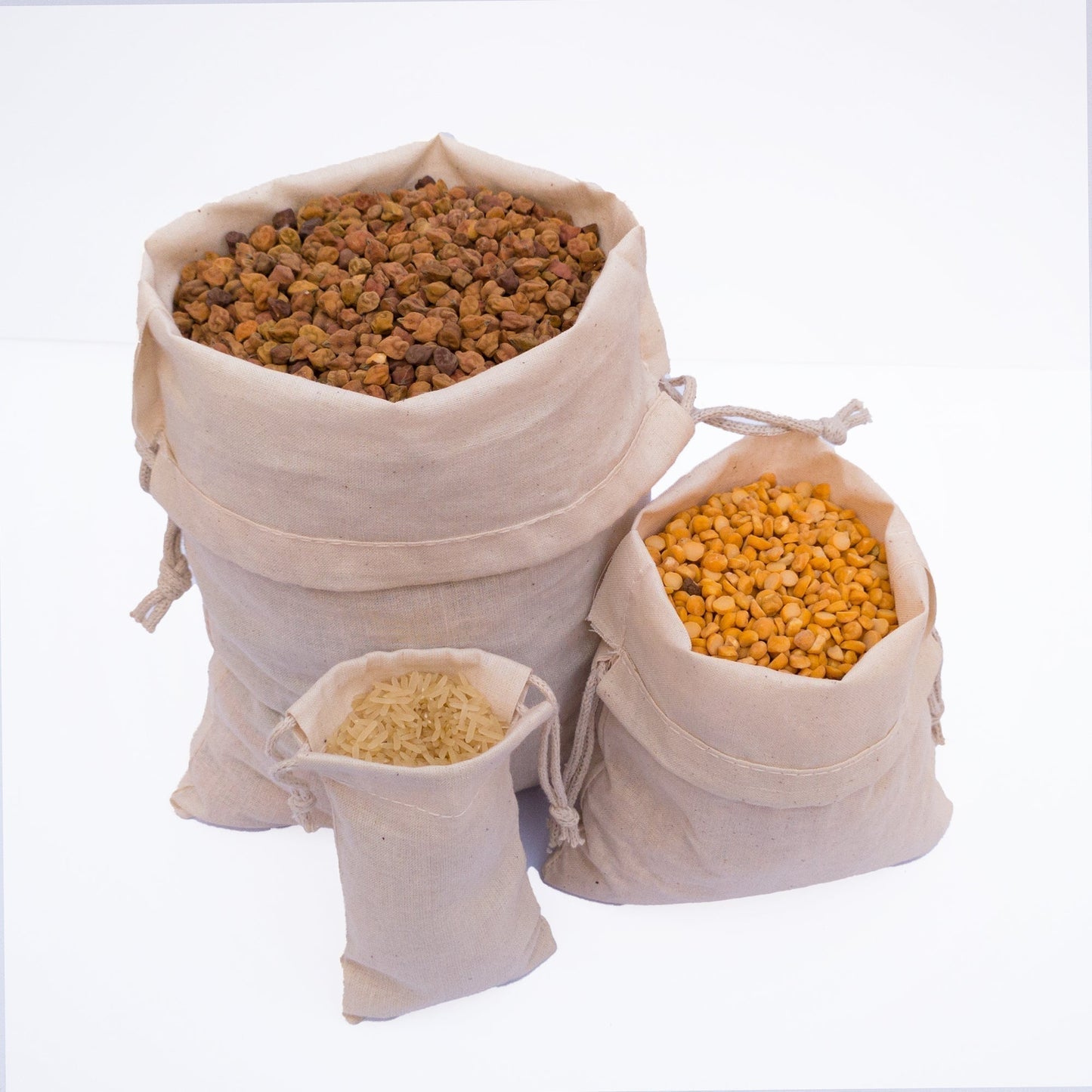 100% Cotton Double Drawstring Muslin Bag - BAGSGeek