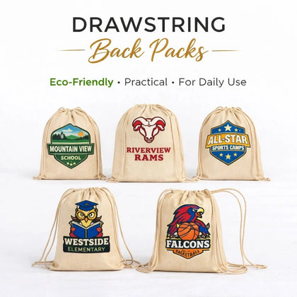 Back Packs | Cotton Drawstring Back Packs - BAGSGeek