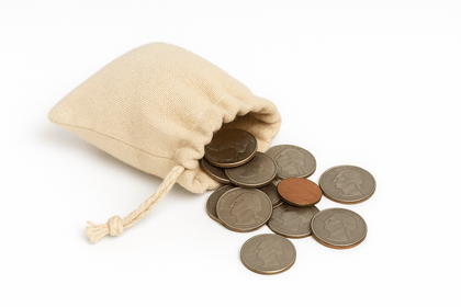 Cotton Drawstring Coin Bags - BAGSGeek