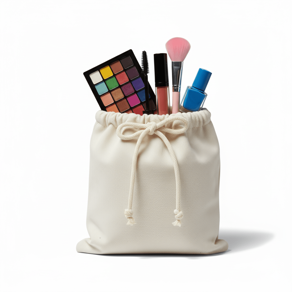 Cotton Drawstring Cosmetic Packaging Bags - BAGSGeek