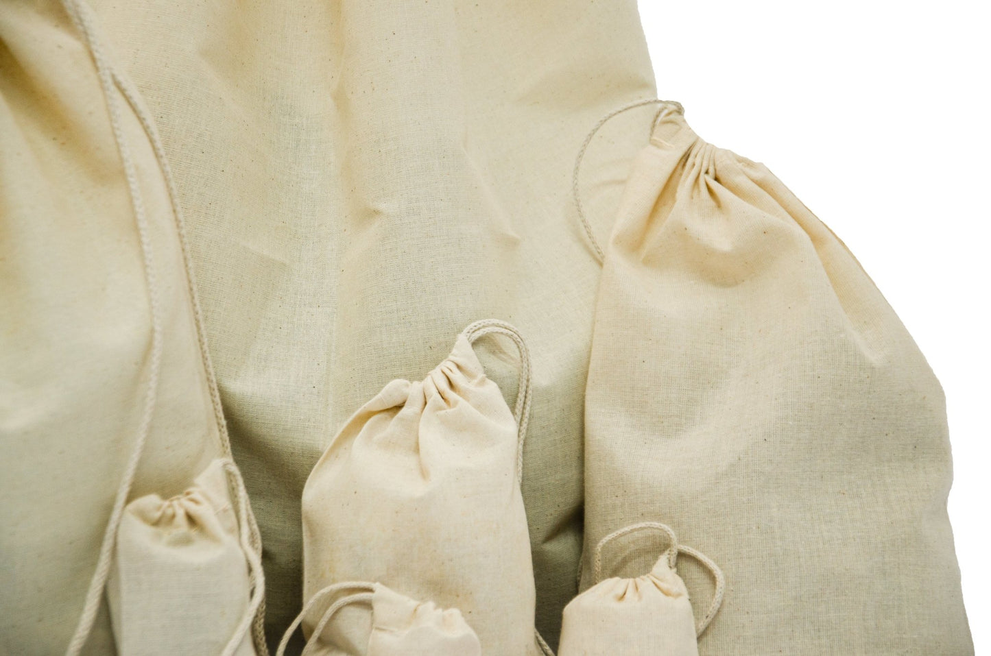 Premium 100% Woven Cotton 18x20 Single Drawstring Bag - BAGSGeek