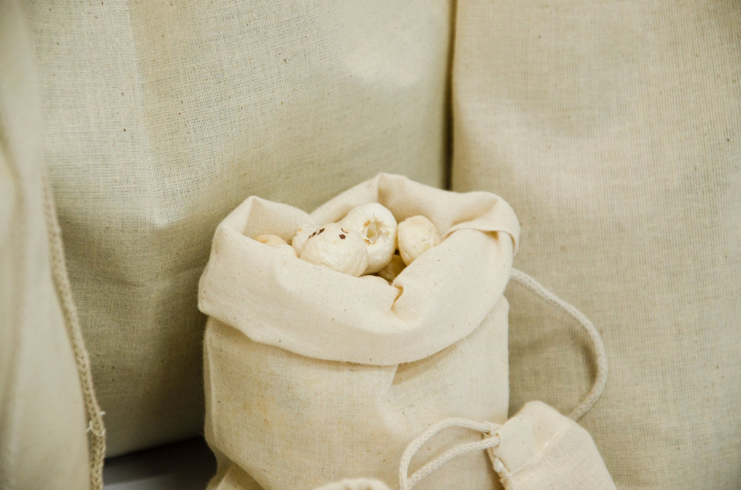 Premium 100% Woven Cotton 18x20 Single Drawstring Bag - BAGSGeek