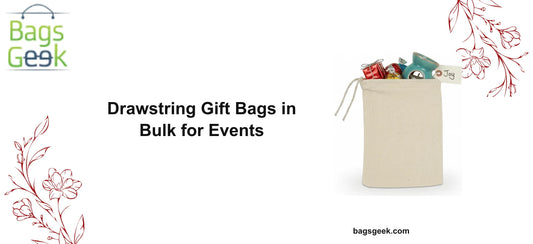 Drawstring Gift Bags in Bulk for Events - BAGSGeek cotton bags