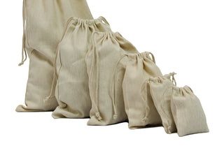 Canvas drawstring bags