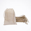 14x17 inch Natural Cotton Drawstring Bags