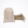 3.25x5 inch Cotton Eco-Friendly Drawstring Bags