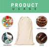 100% Cotton double Drawstring Muslin Bag
