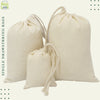 2x3 inches Cotton Single Drawstring Bags