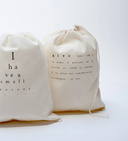 Custom Printed 100% Cotton Packaging Bags | Muslin & Canvas