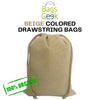 Beige Colored Drawstring Bags