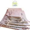 Beige Colored Drawstring Bags