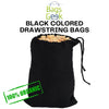 Black Colored Drawstring Bags