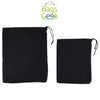 Black Colored Drawstring Bags