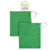 Green Colored Drawstring Bags