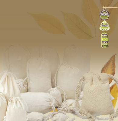 double drawstring muslin bags