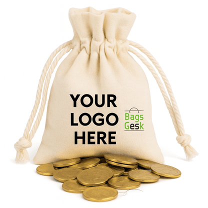 Cotton Drawstring Coin Bags - BAGSGeek