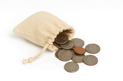 Cotton Drawstring Coin Bags - BAGSGeek
