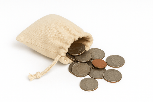 Cotton Drawstring Coin Bags - BAGSGeek