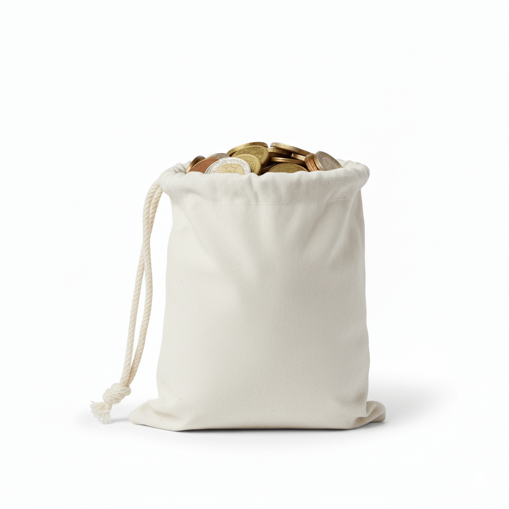 Cotton Drawstring Coin Bags - BAGSGeek