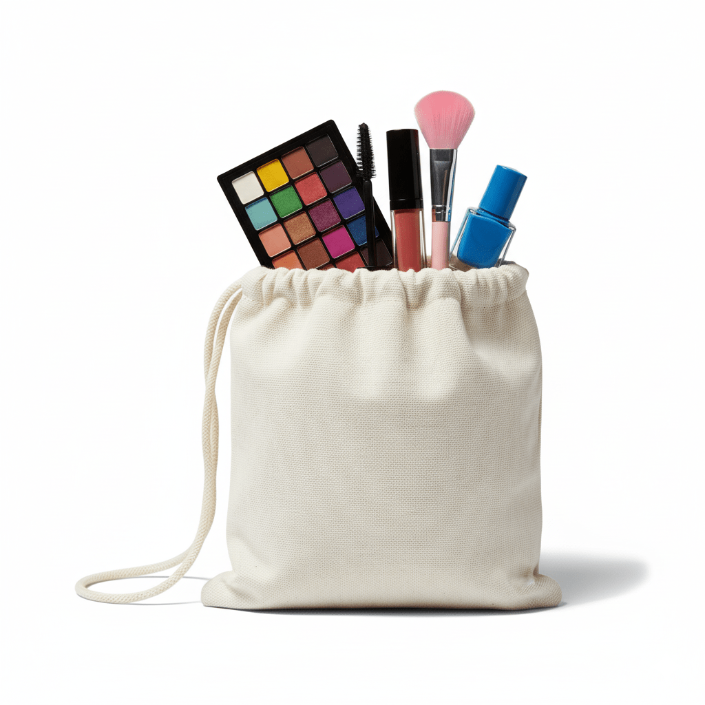 Cotton Drawstring Cosmetic Packaging Bags - BAGSGeek