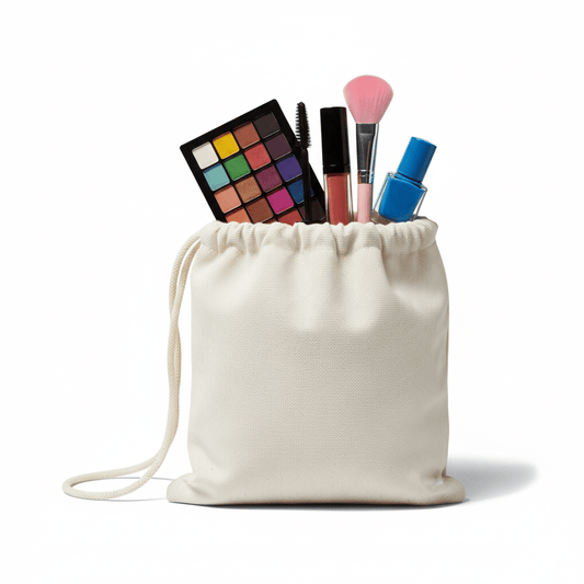 Cotton Drawstring Cosmetic Packaging Bags - BAGSGeek