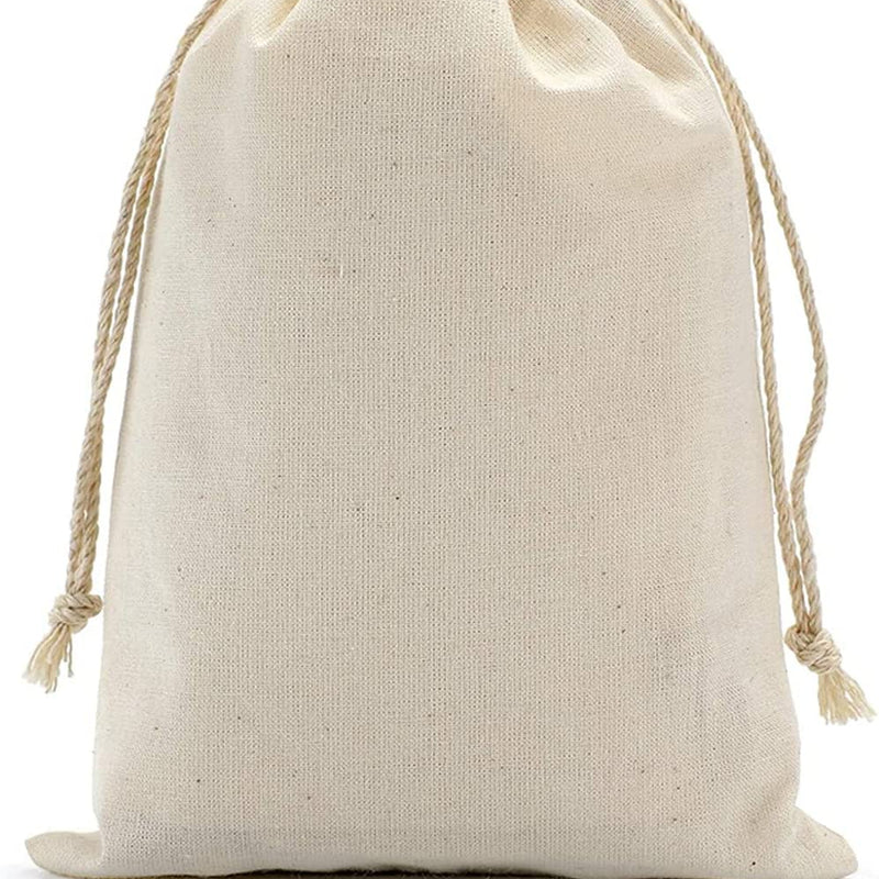 12x20 inches 100 Cotton Canvas Drawstring Muslin Bags BAGSGeek