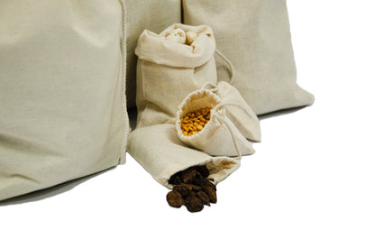 Premium 100% Woven Cotton 18x20 Single Drawstring Bag - BAGSGeek