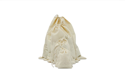 Premium 100% Woven Cotton 18x20 Single Drawstring Bag - BAGSGeek