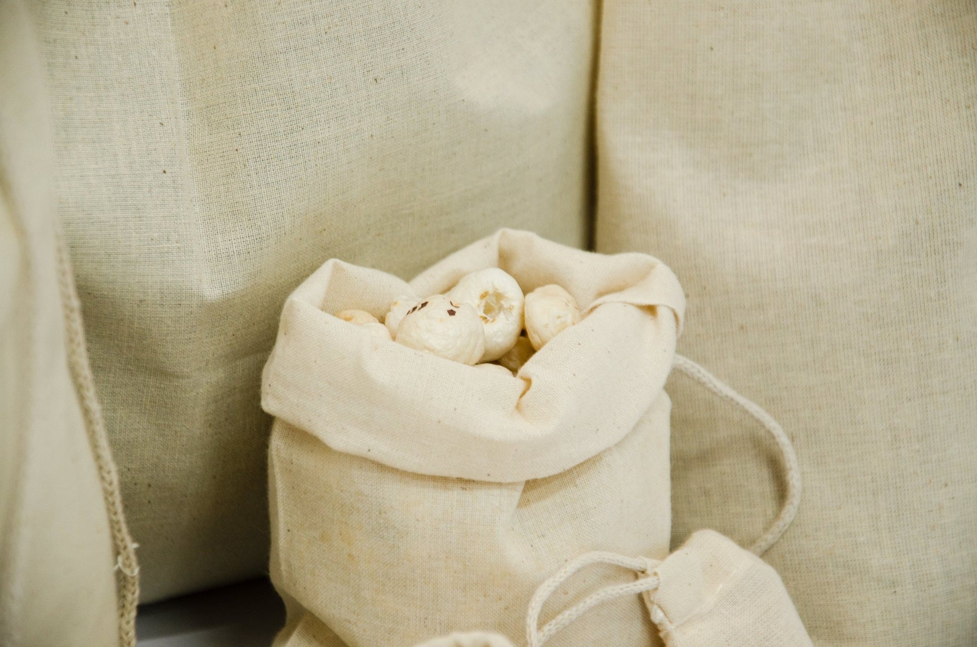 Premium 100% Woven Cotton 18x20 Single Drawstring Bag - BAGSGeek