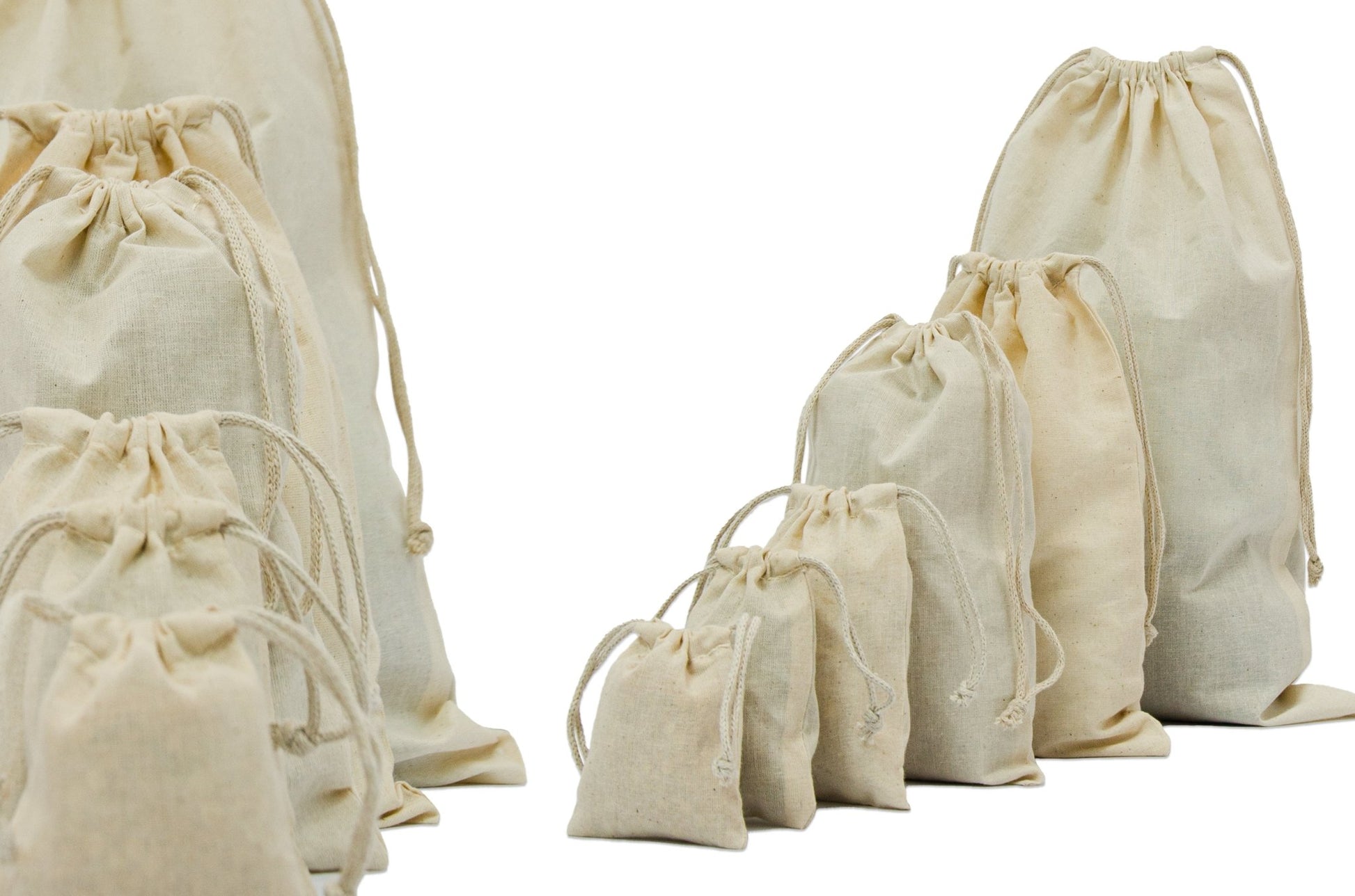 Premium 100% Woven Cotton 24x34 Double Drawstring Bag - BAGSGeek