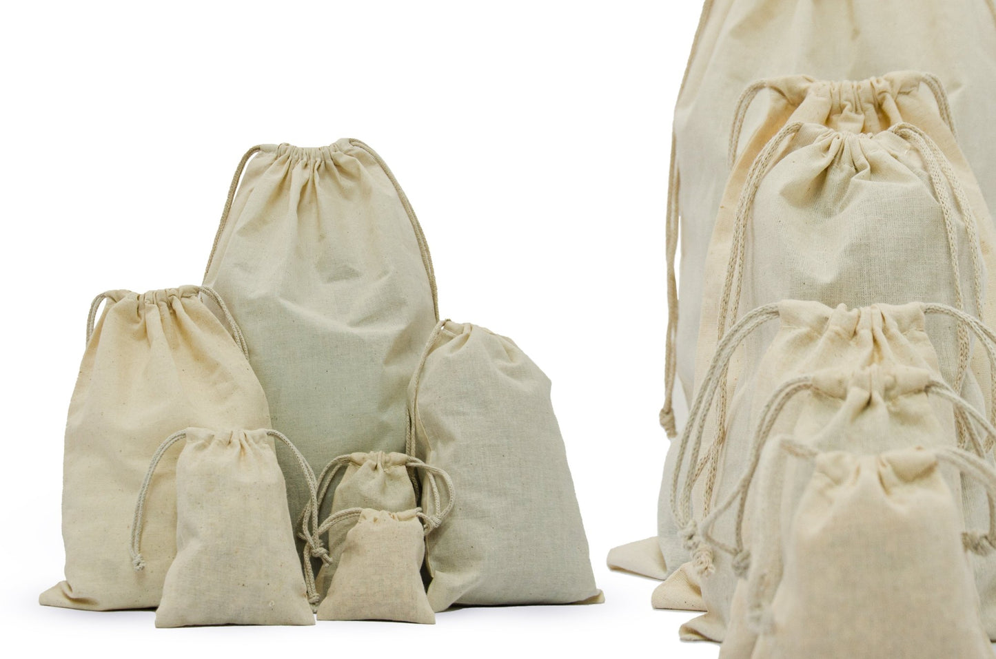 Premium 100% Woven Cotton 24x34 Double Drawstring Bag - BAGSGeek